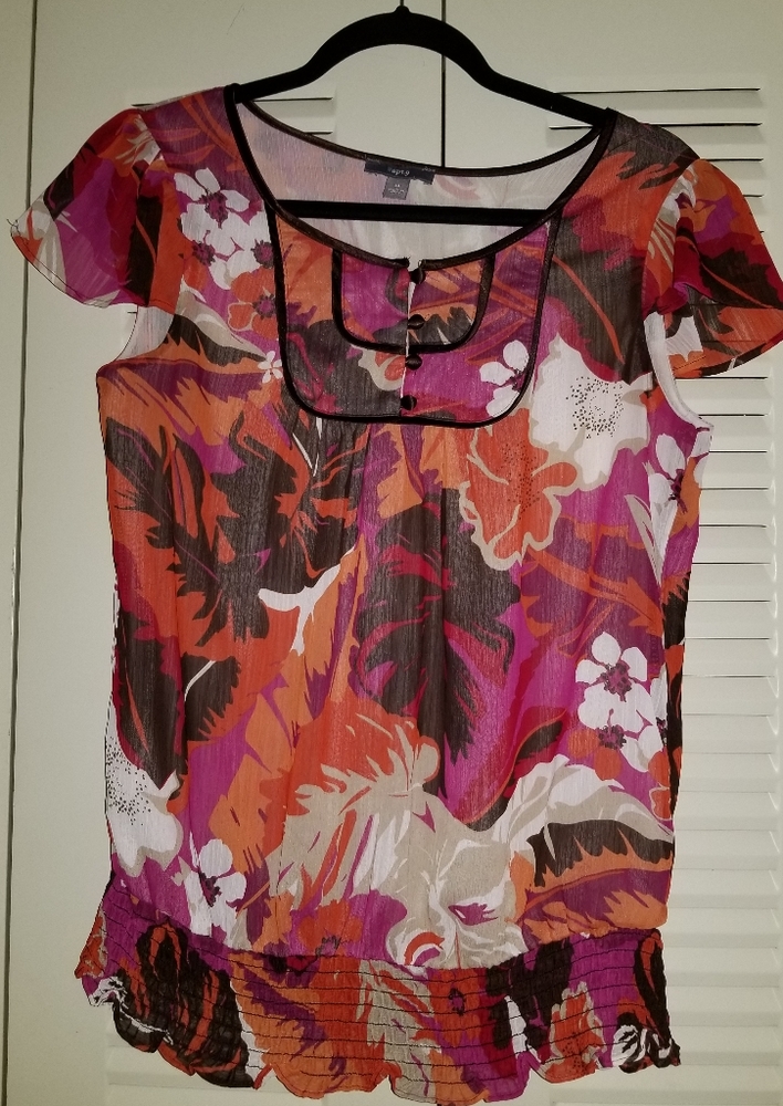 Apt 9 Floral Blouse